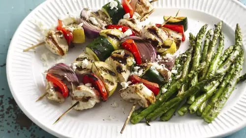 Mediterranean Grilled Chicken Kabobs