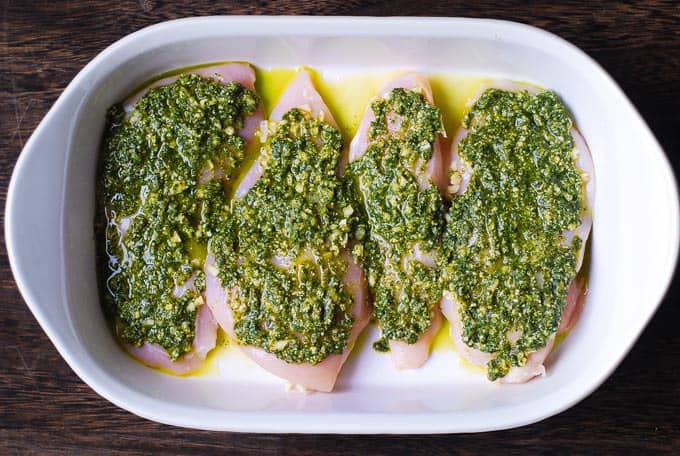 Baked Pesto Chicken