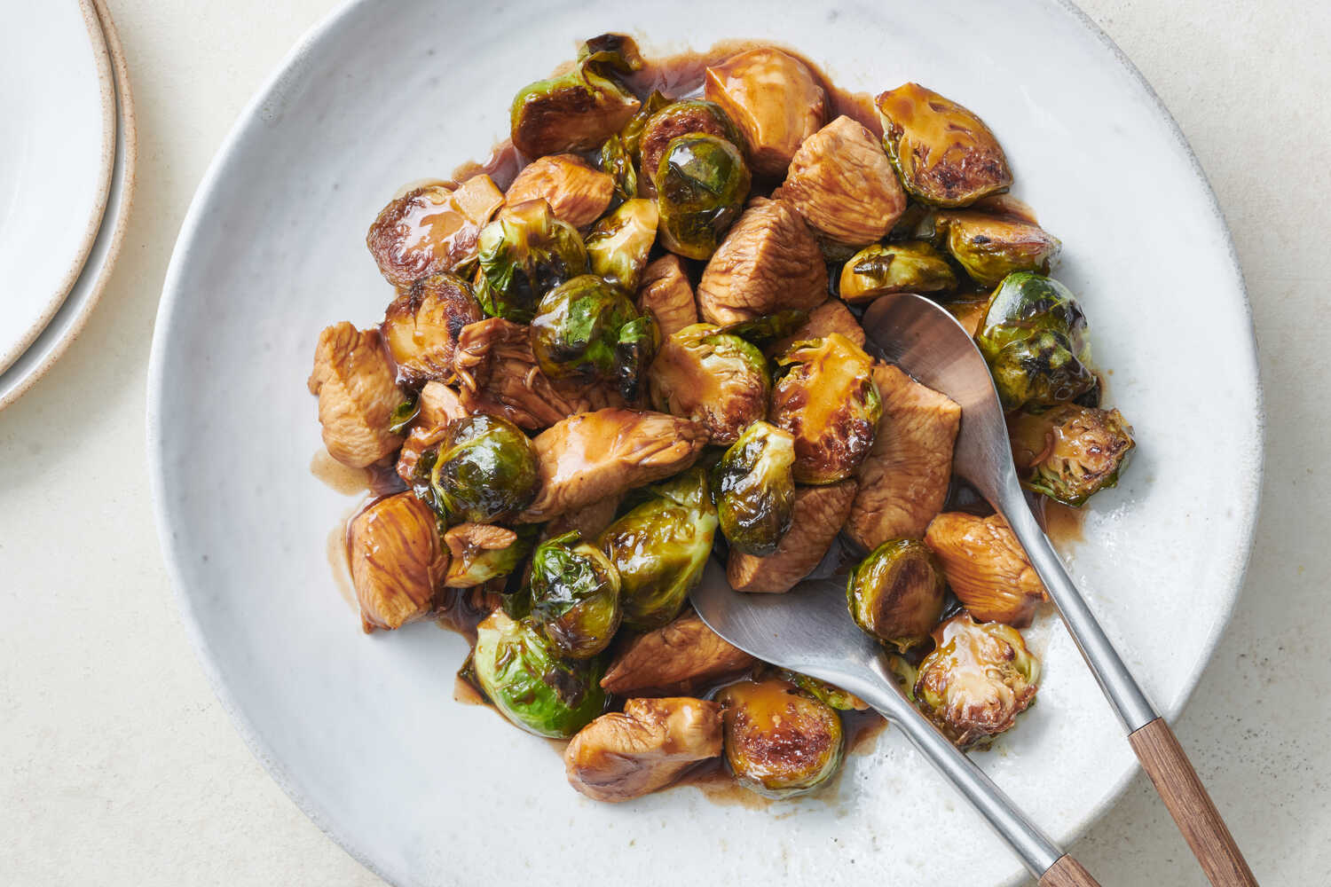 Herb-Roasted Chicken with Brussels Sprouts